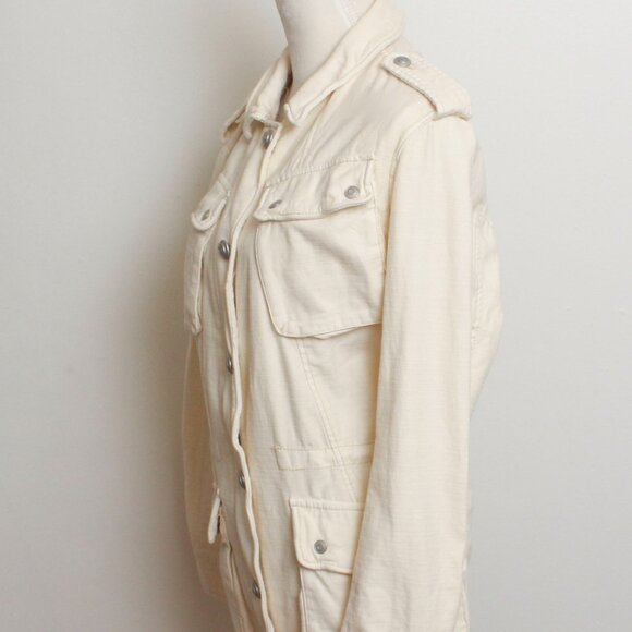 Free People Utility Jacket Women Medium Cream - Picture 9 of 12